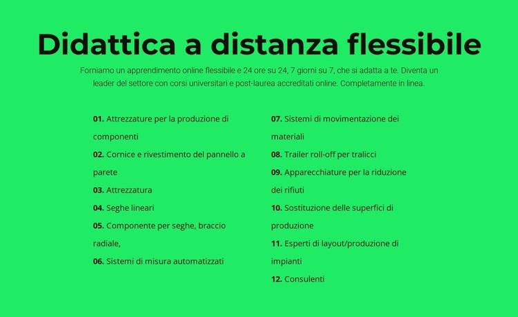 Didattica a distanza flessibile Costruttore di siti web HTML