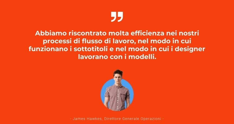 Il successo arriva Modelli di Website Builder