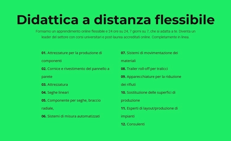 Didattica a distanza flessibile Modello HTML5