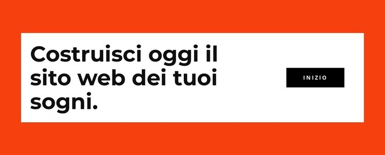 Costruisci il tuo sito web oggi Modello