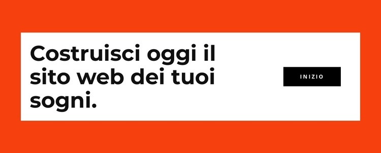 Costruisci il tuo sito web oggi Pagina di destinazione