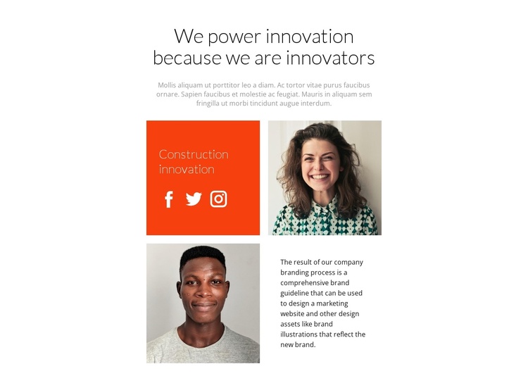 Fresh and innovative entrepreneurs Joomla Template