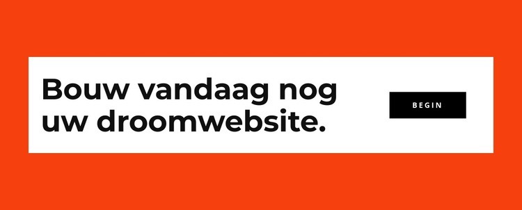 Bouw vandaag nog uw website Bestemmingspagina