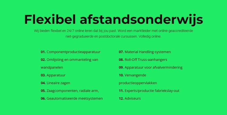 Flexibel afstandsonderwijs Joomla-sjabloon