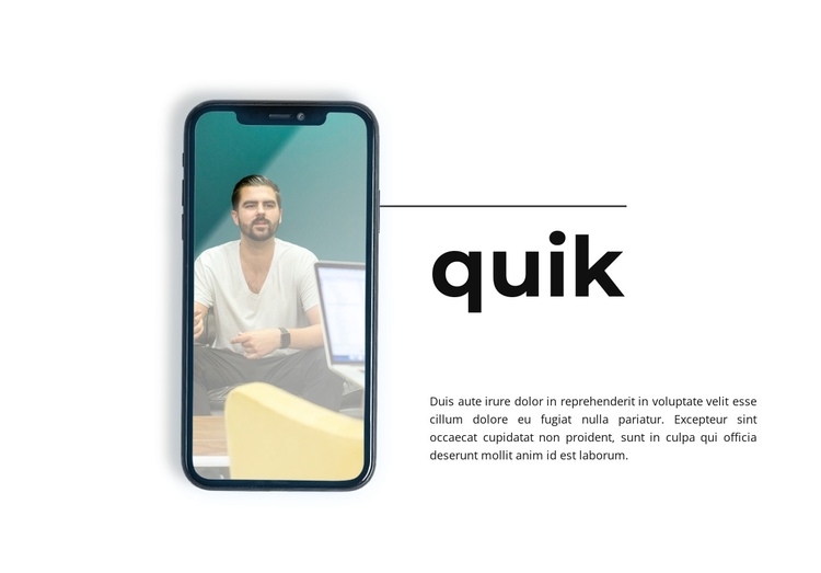 Quik connect One Page Template