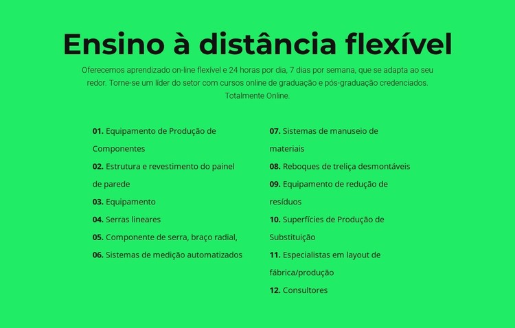 Ensino a distância flexível Template CSS