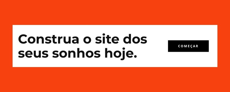 Construa seu site hoje Template CSS