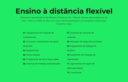 Página HTML Para Ensino A Distância Flexível