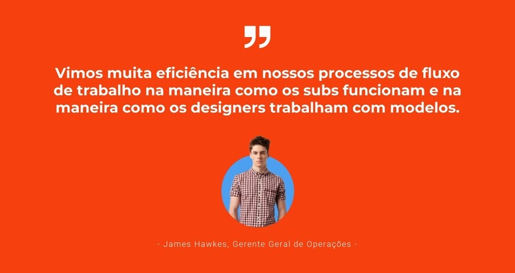 O sucesso vem Template Joomla