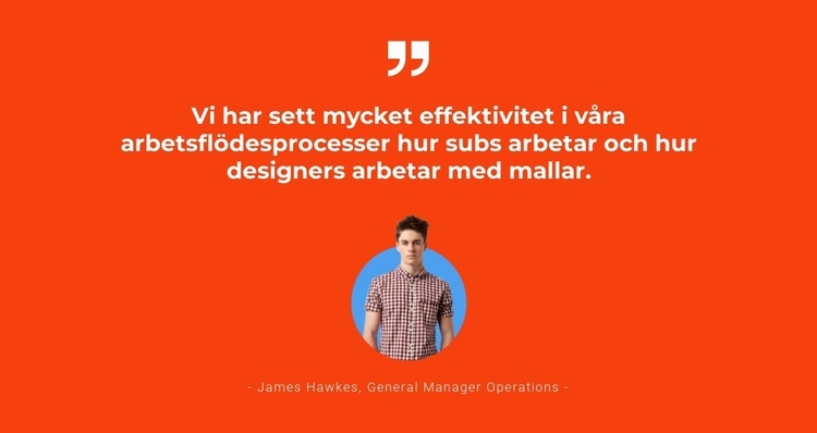 Framgång kommer CSS -mall