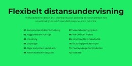 HTML-Sida För Flexibel Distansutbildning