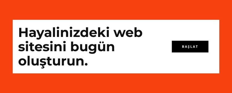 Web sitenizi bugün oluşturun CSS Şablonu