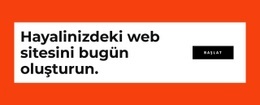 Web Sitenizi Bugün Oluşturun - Işlevsellik Tek Sayfalık Şablon