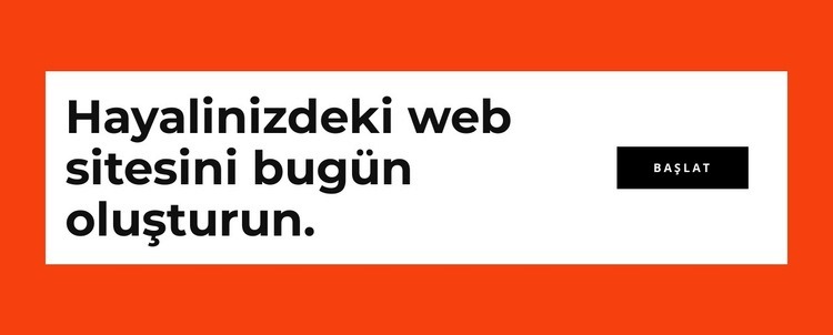 Web sitenizi bugün oluşturun Web sitesi tasarımı