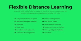 Flexible Distance Learning - Website Template Free Download