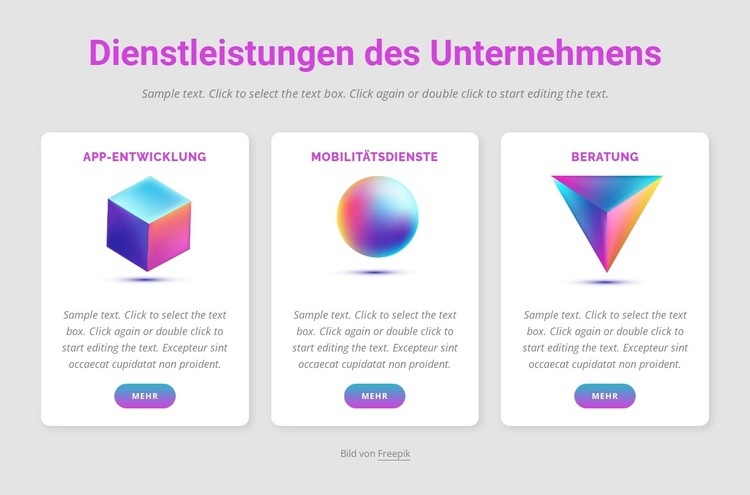 Strategisches Design erstellen HTML5-Vorlage