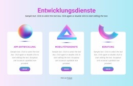 Responsive Webvorlage Für Design-Prinzipien