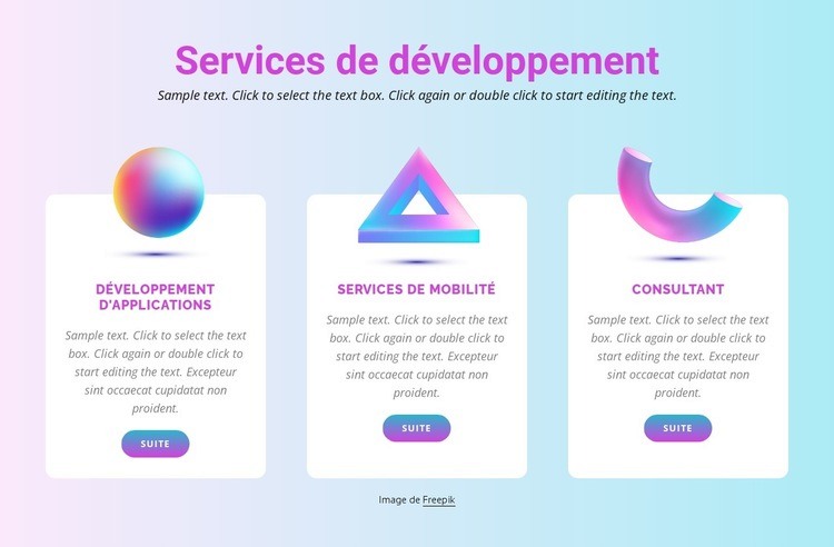 Principes de conception Modèles de constructeur de sites Web