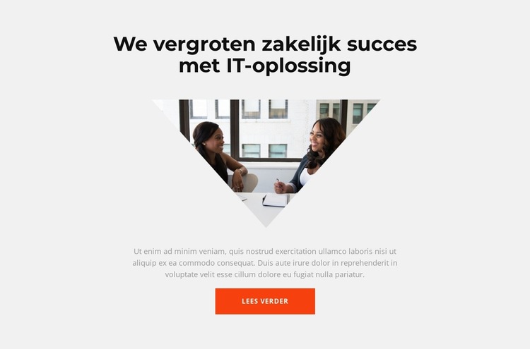 Wees betrokken bij het proces Website sjabloon