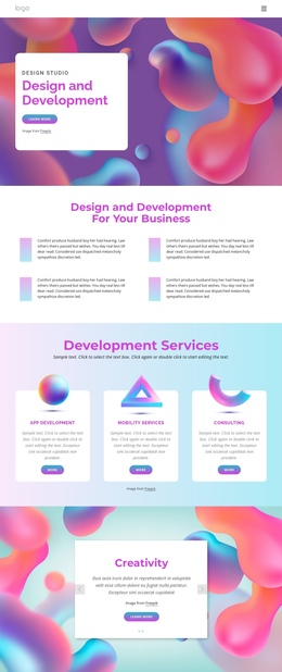 Effective Design Processes - Single Page Website Template