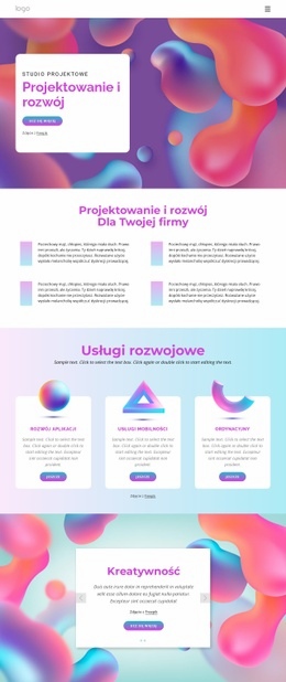 Responsywny Szablon Internetowy Dla Efektywne Procesy Projektowe