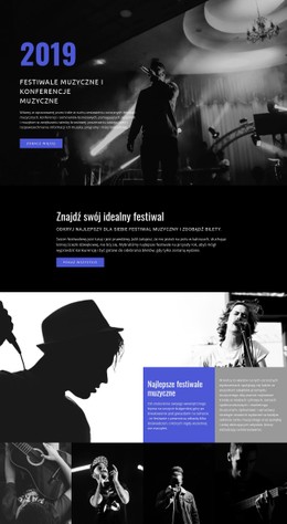 Darmowy Układ CSS Dla Festiwale Muzyczne