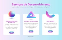 Modelo Web Responsivo Para Princípios De Design