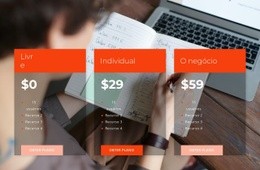 Modelo HTML5 Mais Criativo Para Três Tarifas