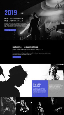 Müzik Festivalleri - HTML Page Maker