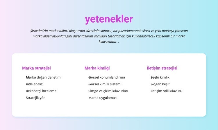 İşletmenizi tasarlayın Html Web Sitesi Oluşturucu