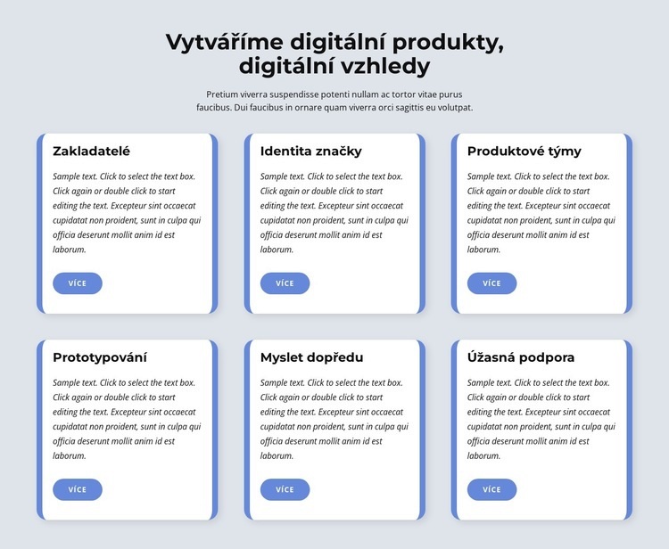 Vytváříme digitální produkty Šablona