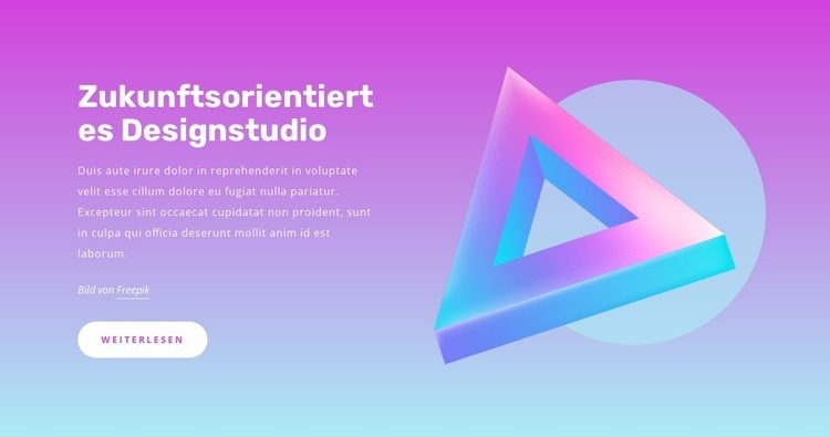 Zukunftsorientiertes Studio HTML Website Builder