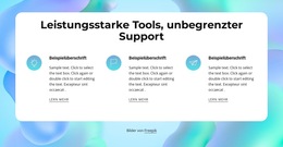Leistungsstarke Werkzeuge - Beste HTML5-Vorlage