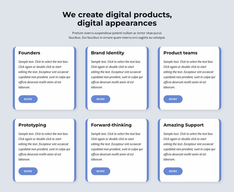 We create digital products Elementor Template Alternative