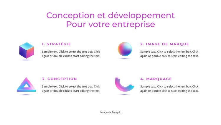 Atelier d'image de marque et de design Modèle CSS