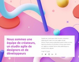 Concepteurs Et Développements - Modèle D'Une Page