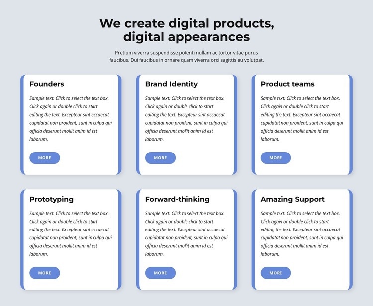 We create digital products Html Code Example
