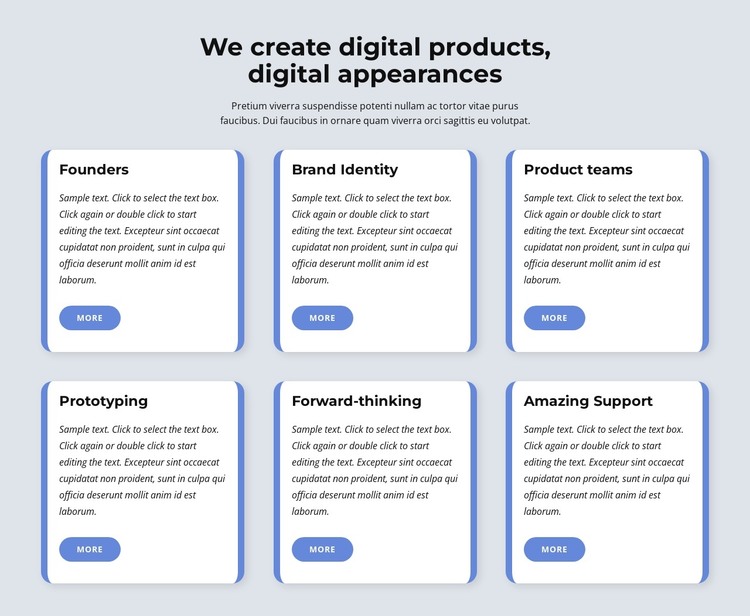 We create digital products HTML Template