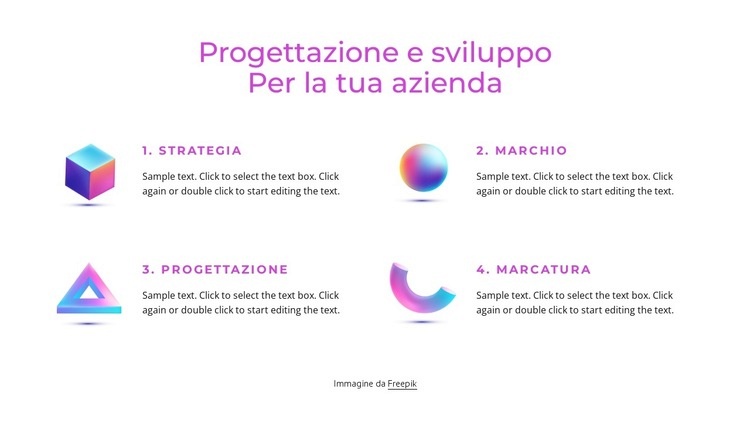 Studio di branding e design Pagina di destinazione