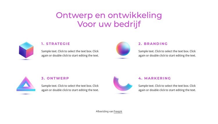 Branding en ontwerpstudio Bestemmingspagina