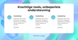 Krachtige Tools Sjabloon Over De Volledige Breedte