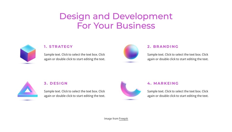 Branding and design studio One Page Template