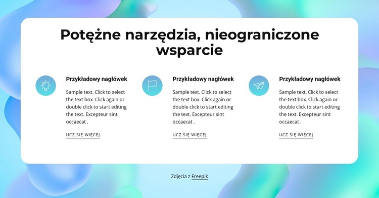 Potężne narzędzia Szablon HTML