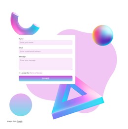 Free Static Site Generator For Contact Form With 3d Shapes