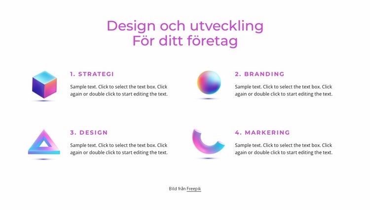 Branding och designstudio HTML-mall