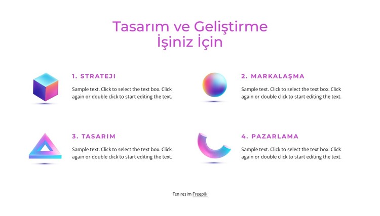 Marka ve tasarım stüdyosu HTML Şablonu