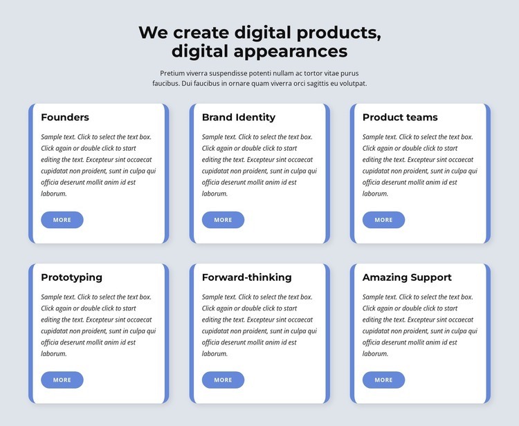 We create digital products Webflow Template Alternative