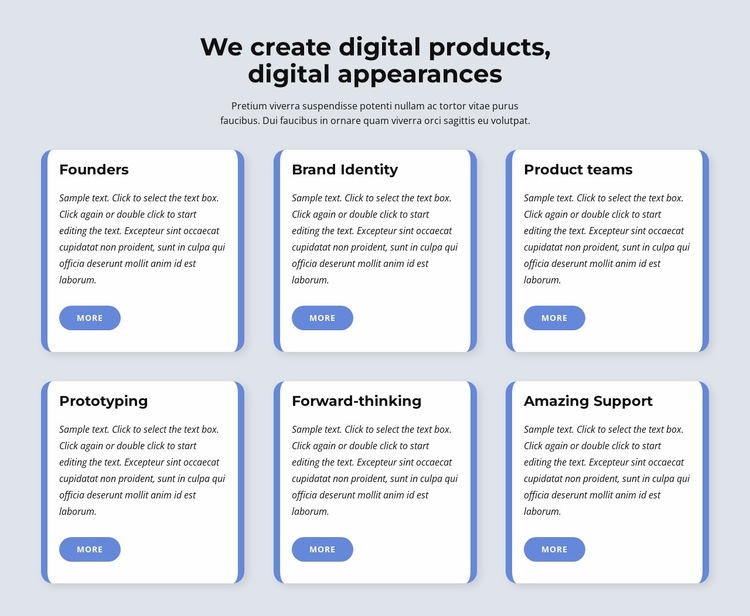 We create digital products Website Builder Templates