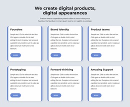 We create digital products - Website Template by Nicepage