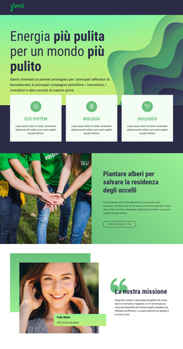 Energia Pulita Per Salvare La Natura - Tema WordPress Multiuso